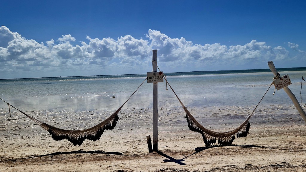 Hängematten auf der Isla Holbox (Mexiko)